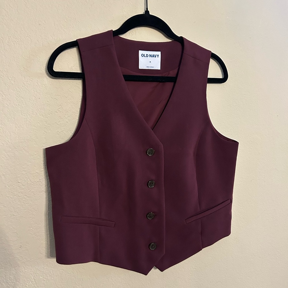 Old Navy Maroon Vest